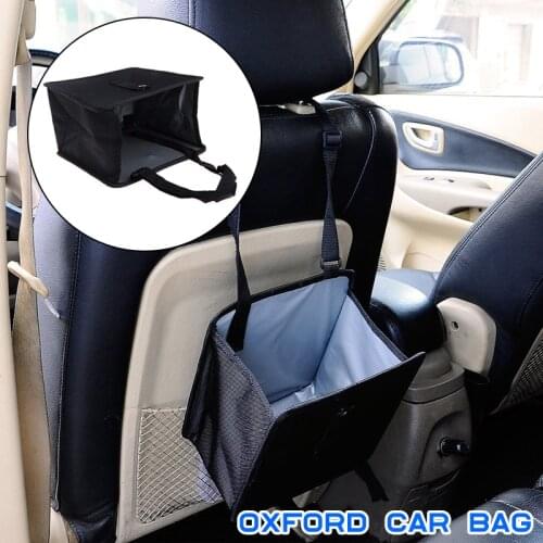 Foldable Car Trash Bin Hanging Wastebasket Back Seat Storage Bag Waterproof Garbage Bag Portable for Outdoor Travel Camping