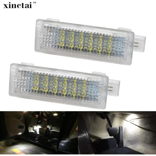2PCS No Error LED Courtesy Footwell Under Door Light for BMW E90 E60 E64 E65 E66 E67 E68 F01 F02 X5 E70 X6 E71 E83 E84 E85 R56