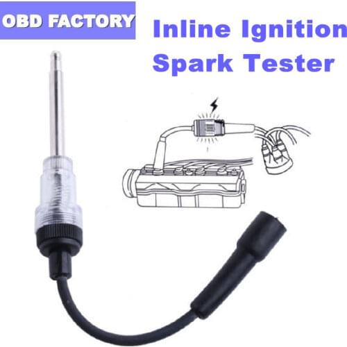 Spark Plug Tester Inline Ignition Spark Tester Inline Spark Plug Detector Tester Ignition System Coil Engine In-Line Tester