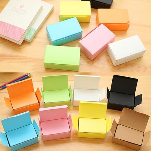 Thicken Memo Pad Kraft Paper Note Pads Words Leave Message Cards Memo Pad Blocks Memorandum Note bookmark Blank Word Cards 100