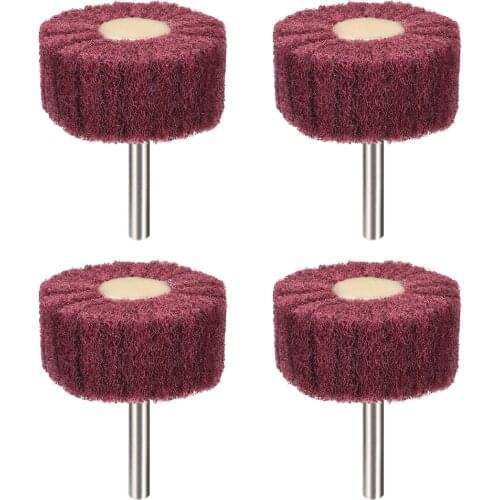 Uxcell Abrasive Wheels Buffing Polishing Wheels Green with 1/4 Inch Shank 4pcs 400 Grits