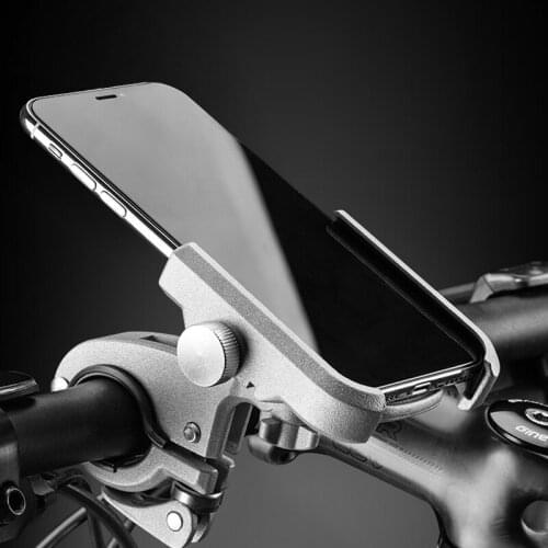 Bicycle Phone Holder 360 Rotatable Metal Aluminum Alloy Motorcycle Handlebar Rearview Mirror Mount Holder Bracket Accessory
