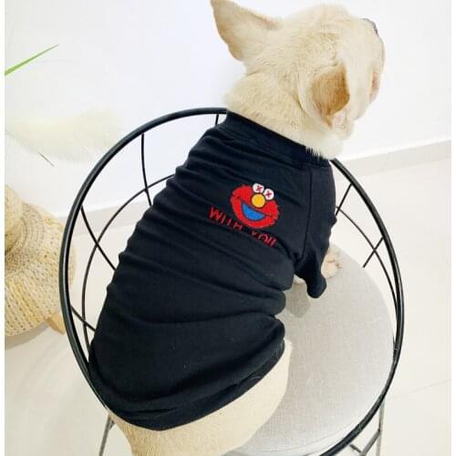 Spring Cotton French Bulldog Cool Tshirt Pet Dog Summer Clothes for Small Dogs Clothing Chihuahua Sweater Pug Costume S-4XL