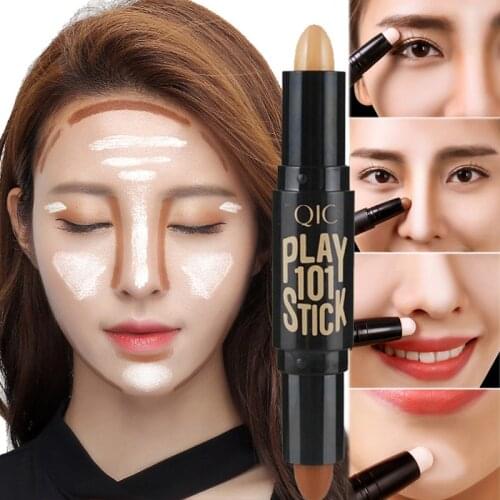 Lady Facial Highlight Foundation Base Contour Stick Beauty Make Up Face Powder Cream Shimmer Concealer Pen Makeup