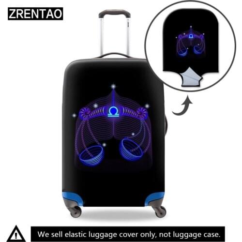 ZRENTAO scratch proof luggage cover protector washable dirt proof trunk case cover personalized cover for travel suitcase