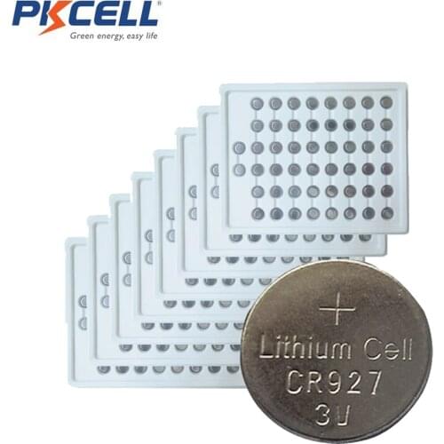2000Pcs PKCELL 3V CR927 DL927 ECR927 5011LC Lithium Battery CR 927 Button Coin Cell Battery