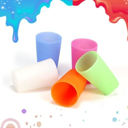 2017 Portable Candy Color Silicone Cup Travel Outdoor Hiking Sports Camping Travel cup Five Color Choose