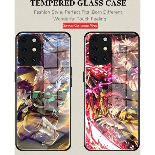 Agatsuma Zenitsu Demon Slayer Tempered GIass Anti-Drop Cover For Oneplus 6 6T 7 7Pro 7T 7TPro 1+8 8Pro 8T 9 9Pro Nord Case