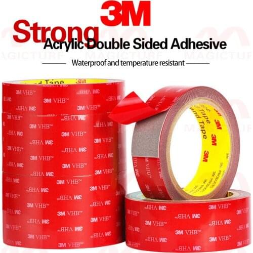 FreeShipping Strong 3M VHB Car Double Sided Tape Acrylic Foam Adhesive For Auto Bathroom Home Office Wall Waterproof Tape
