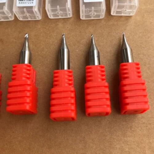 1.0mm 1.2mm 1.5mm 2.0mm 2.5mm 3.0mm Tungsten Carbide Steel End Milling Cutters For Key Cutting Machines Bit Locksmith Tools