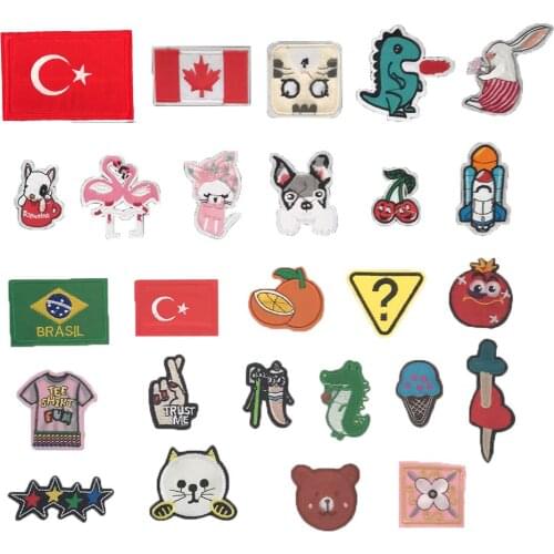 Kitten sewing childrens jeans can iron jacket coat embroidery DIY clothing craft supplies material accessories 1PCS for sale