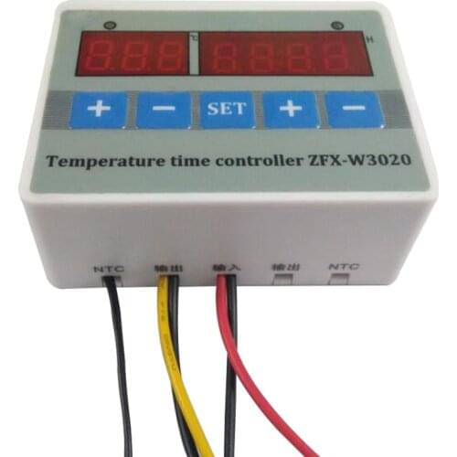 Microcomputer intelligent time temperature controllerW3020 timing temperature control switch, adjustable
