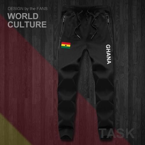 Republic of Ghana Ghanaian GHA GH mens pants joggers jumpsuit sweatpants track sweat fitness fleece tactical casual nation new
