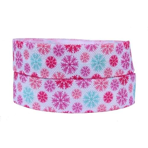FLRA FOE New Christmas designer fold over elastic ribbon