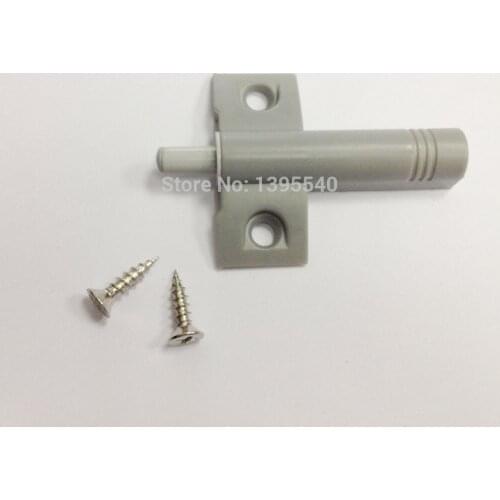 New Grey 10pcs Door Catches Closer With Front Base Damper Soft Closing Fittings Buffer Cabinet Open And Close System