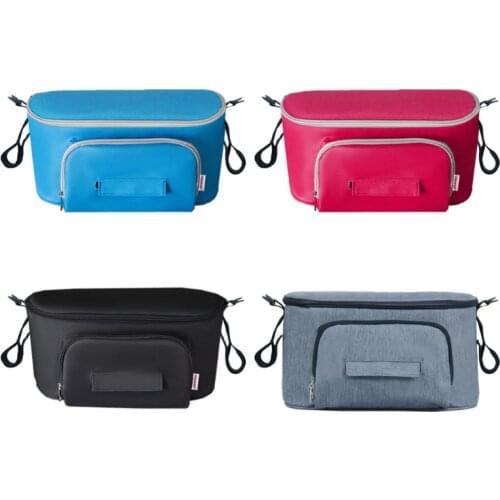 Buggy Pram Bag Organiser, Baby Pushchair Storage Bag Universal Waterproof Stroller Bag Organizer fits All Buggy Models XXFE