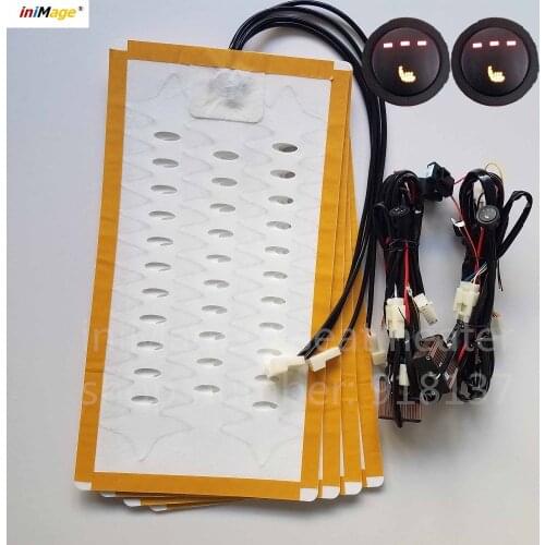 2 seats installed new stytle round switch 3-level temperature alloy wireuniversal car seat heaters heating system,auto parts