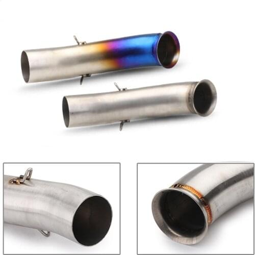 Motorcyle Exhaust Middle Link Pipe 51mm Muffler Escape Section Adapter Connect Pipe for KTM DUKE RC 125 250 390 RC390 Duke390