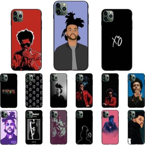 YNDFCNB The Weeknd Black TPU Soft Phone Case Cover For iPhone 8 7 6 6S Plus 5 5S SE 2020 11 11pro max XR X XS MAX