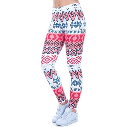 Sexy Women Printed Women Leggings Pants High Waist Legging Creative Leggins New African Aztec Legins
