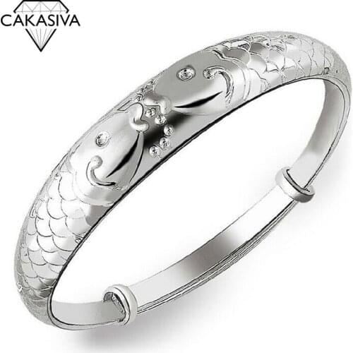 Womens Vintage 925 Silver Pisces Jewelry Bracelet Party Gift Jewelry Wholesale
