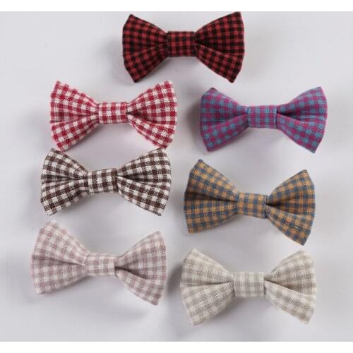 13pcs Baby Girls Plaid Cotton Hair Clips Cotton Girls Bows Hairpins Cute Sweet Infants Todllers Hair Accessories Fit One Size