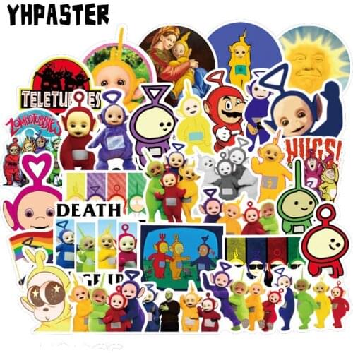 10/30/50Pcs Anime The Teletubbies Cartoon Stickers For Laptop Refrigerator Motorcycle Skateboard Scrapbook Toy Gift Box Sticker