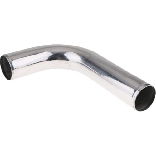 3" 90 Degree Elbow Aluminum Turbo Intercooler Inlet Pipe Cooling Tube Silver For Auto Vehicle Truck