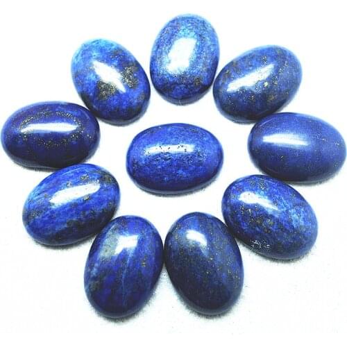 5PCS Nature Lapis Lazuli Stone Cabochons Oval Shape 10x14MM 13x18MM 18x25MM 20X30MM Beads Accessories Jewelry Findings