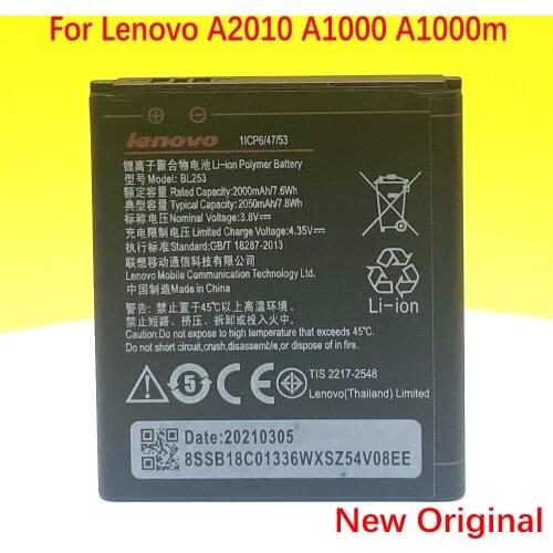 2050mAh Battery For Lenovo A2016a40 A2016 Phone High Quality Battery+Tracking Number 2050mAh