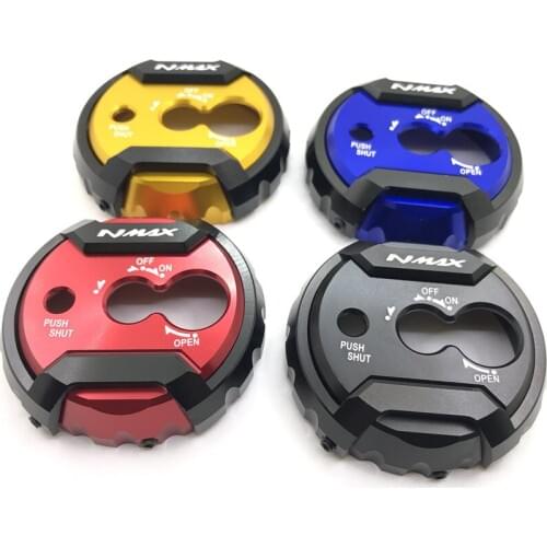 For Yamaha NMAX 150 N-MAX 125 Nmax 155 2015-2019 Years 1PC Motorcycle Seat Lock Cap CNC Aluminum Scooter Refit Parts Key Cover