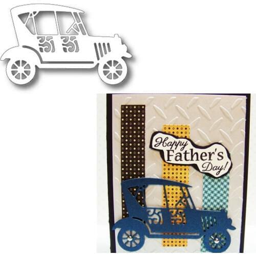 Antique Car Shape Metal Cutting Dies Stencil For Paper Cards Making Hollow Decoration Album DIY Scrapbooking 2019 Hot Sell