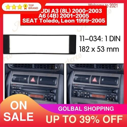 Car Radio Fascia Frame Panel for 2001-2003 AUDI A3 8L 2000 2001 AUDI A6 4B 2007 Fiat Scudo 1999-2005 Seat Toledo Leon
