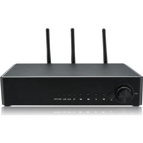 Bluetooth U Disk Karaoke Digital Hifi Power Audio Amplifier Lossless Music Player 300W For Subwoofer Speakers-EU Plug