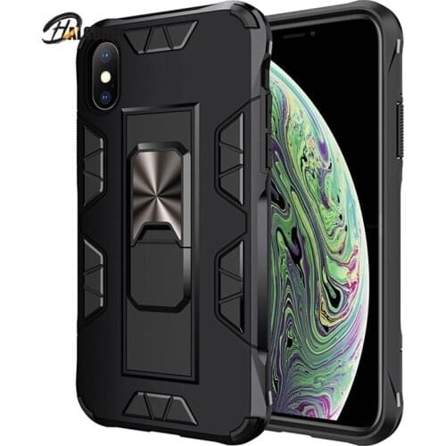 For iphone 6 6S 7 8 Plus SE 2020 Case Magnetic Car Ring Case for iphone X XR XS 11 12 Pro Max 12 Mini built in kickstand Cover
