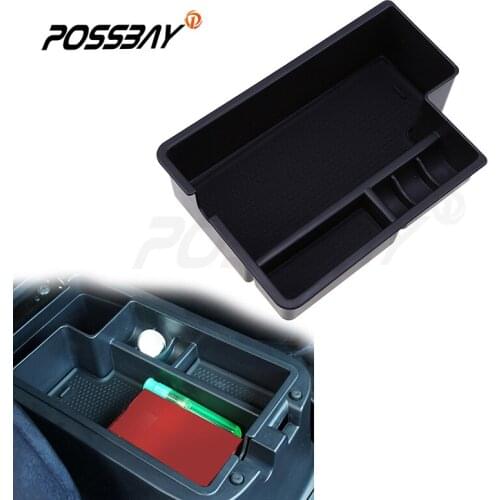 Car Armrest Storage Box Cover Glove Box For Mitsubishi Outlander 2010-2015 Black Pocket Auto Car Interior Accessories