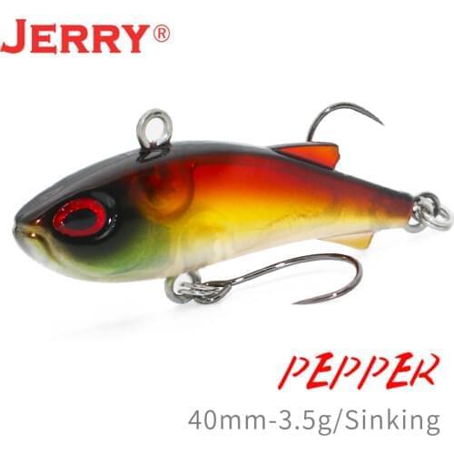 Jerry Pepper Sinking Micro Wobblers VIB Fishing Lures Artificial Trout Crank Hard Bait 40mm 3.3g All Depth Tackle
