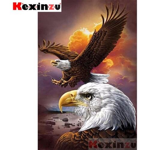 KEXINZU Full Square/Round Drill 5D DIY Diamond Painting "American eagle" Embroidery Cross Stitch 5D Home Decor Gift Y076006