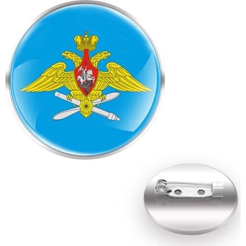 Classic Airborne troops of the Russian Design Brooches Decoration Collar Pin Glass Convex Dome Accessories Gift
