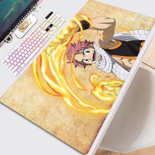 Pad Mouse Mat Mause Deskpad Gamer Carpet Table Pads Anime Computer Accessories Desk Mat Large Mouse Pads Handsome Fairy Tail Pad