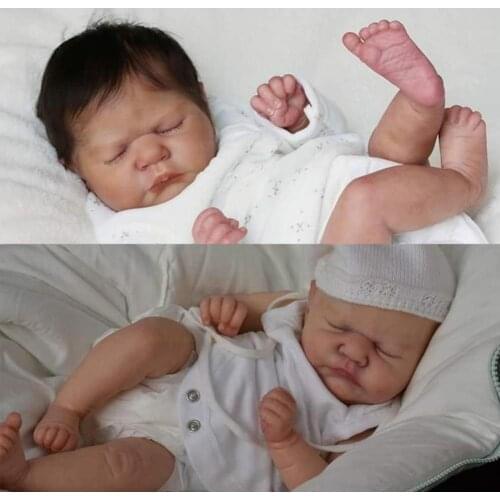 Diy Blank Reborn Doll Kit Unpainted Baby Girl Boy Vinyl Rebirth Mini Inches 18 Doll Q3Q0