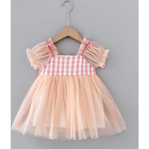 Summer girl temperament fairy dress baby girl elegant sweet dress childrens birthday party dress