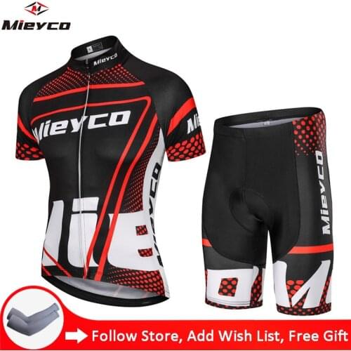 Mieyco Cycling Jersey Set Mountain Bike Clothing Summer Men Short Sleeve Shirt Cycling Shorts Go Pro Sport Ciclismo Ropa Hombre