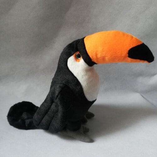 About 26cm cute black toucan bird plush toy soft doll birthday gift d2589