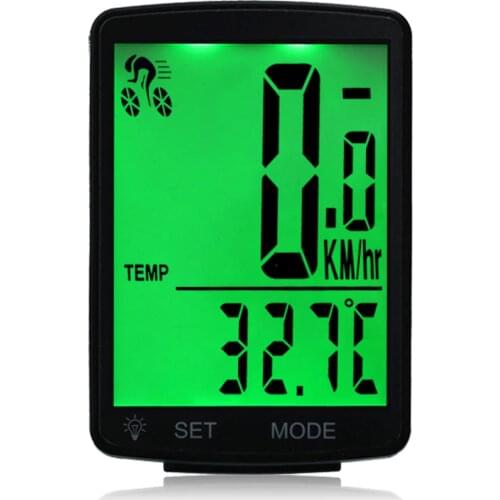 Multifunctional LCD Screen Bicycle Computer Wireless Bike Rainproof Speedometer Odometer Cycling 2.8in' Waterproof Bike Computer