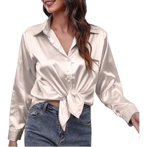 Женские шелковые рубашки MUQGEW China At AliExpress