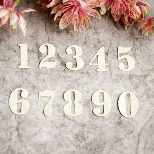 Number Cutting Dies Stencil DIY Scrapbooking Embossing Album Paper Card Craft M17D