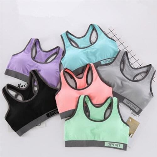 New Sports Bra Women Gym Top Running Fitness Workout Bra Breathable Padded Free Size A-D Girl Bra Soft Solid Women Underwear