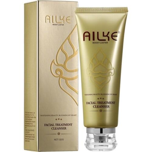 AILKE Whitening Remove Black Spots Facial Cleanser Refreshing Foaming Oil Control Non-irritating With Amino Acid Women Face Care