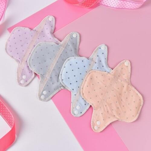 Reusable Washable Panty Liner Cotton Cloth Mama Menstrual Sanitary Nappy Towel Pad Women Feminine Hygiene Sanitary Pad Hot Sale